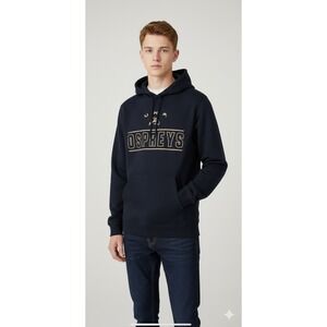 Navy UNF Ospreys Team Strong Pullover Hoodie Youth 10/12 New With Tags
